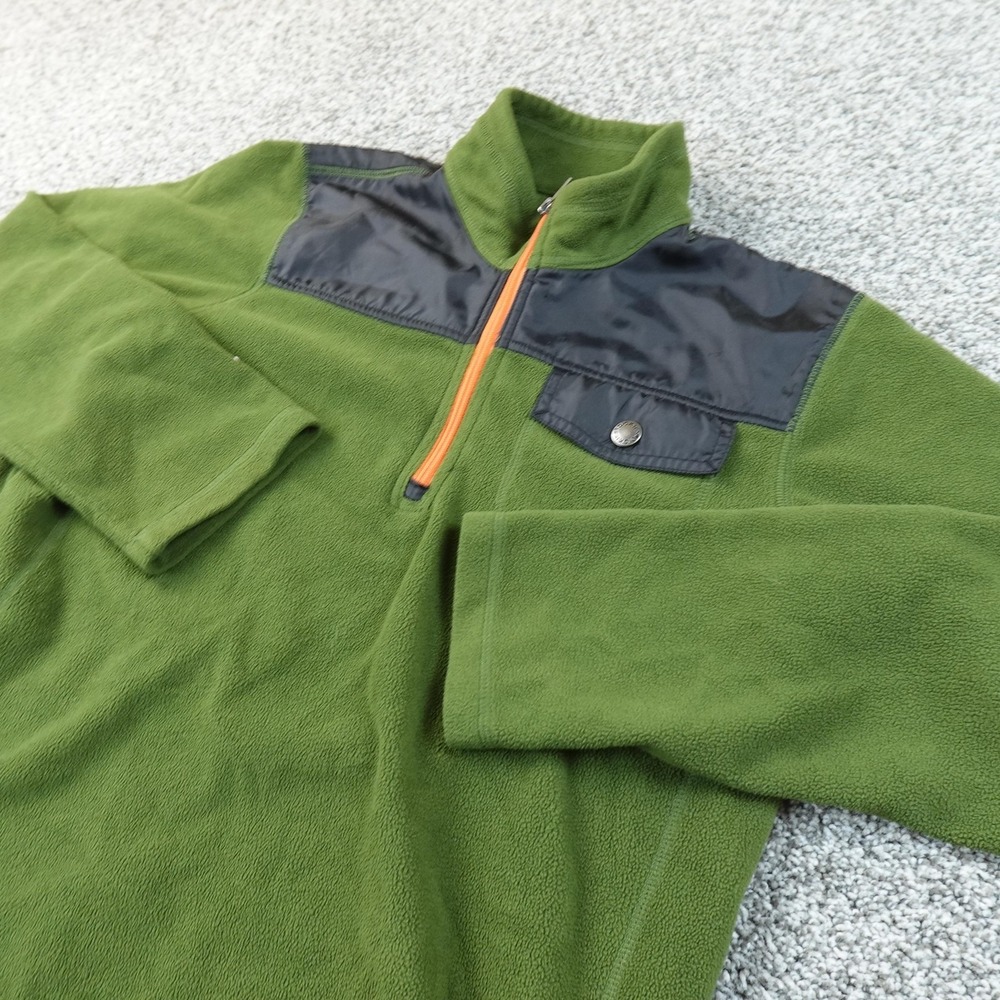 Dickies‎ Jacket Boys XL 18/20 Green Fleece 1/4 Zip Pullover Outdoor Hiking Work